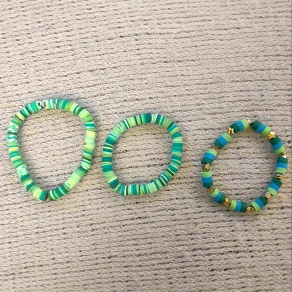 Jewelry - Bundle of 3 Bracelets, Green Theme